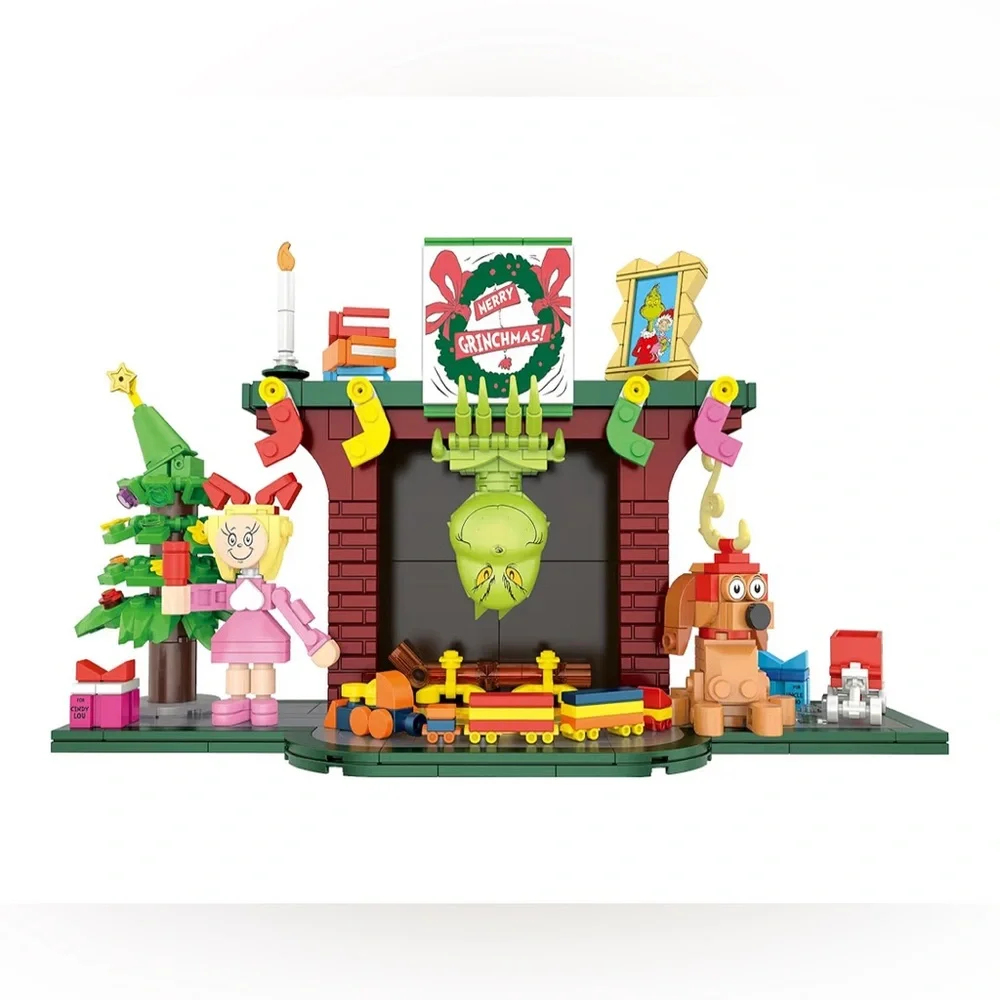 Grinchmas Eve Building Set - Down the Chimney He Goes